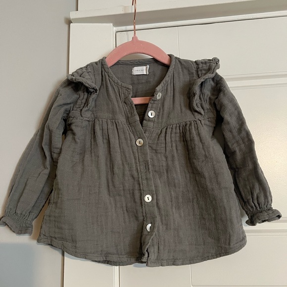 $5 ADD ON Jamie Kay 6-12M Floral Muslin Blouse Top 12-18M Tunic Linen - Picture 4 of 4